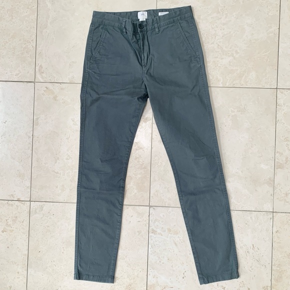 H&M | SKINNY FIT STRETCH CARGO CHINO COTTON TWILL PANT CLASSIC CASUAL - Picture 3 of 7